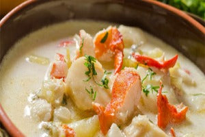 Creamy Seafood Soup شوربة المأكولات البحرية بالكريمة